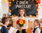 Поздравление главы города и председателя Совета народных депутатов  с Всемирным днём учителя