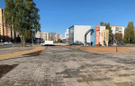 На ул. Строителей активно идёт благоустройство по федеральному проекту «Формирование комфортной городской среды»